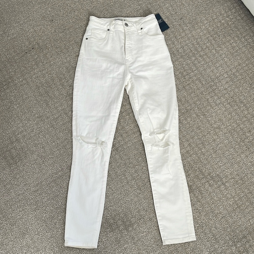 Abercrombie The Super Skinny Ankle High Rise